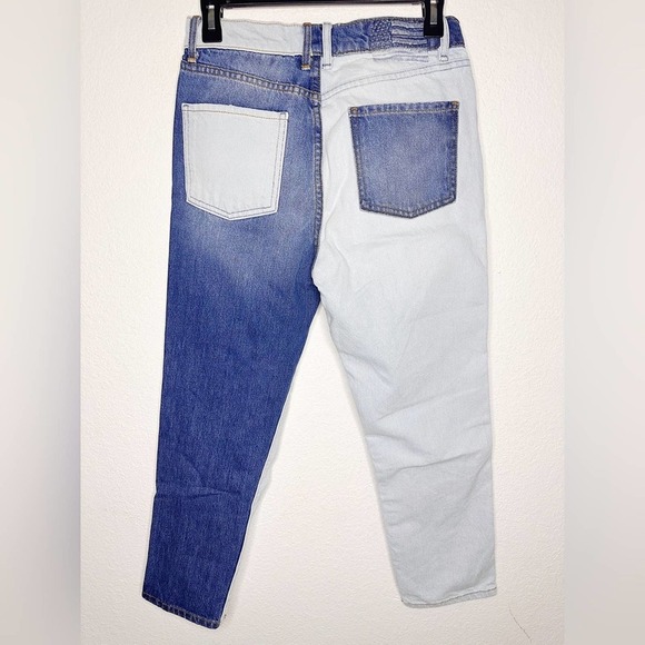 Revice Jeans La Color Block Two-Toned High Rise Straight Leg Jeans Size 25 - Picture 4 of 8